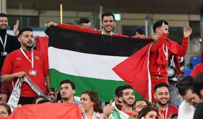 Qatar 2022: Marokkaanse fans steunen Palestina