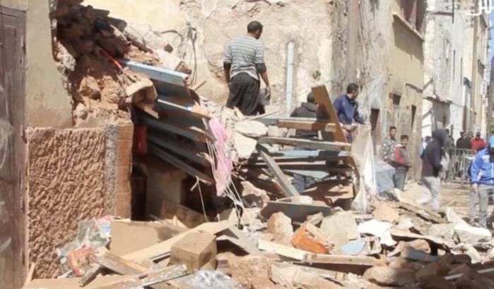 Reportage instorting meerdere huizen in Casablanca (video)
