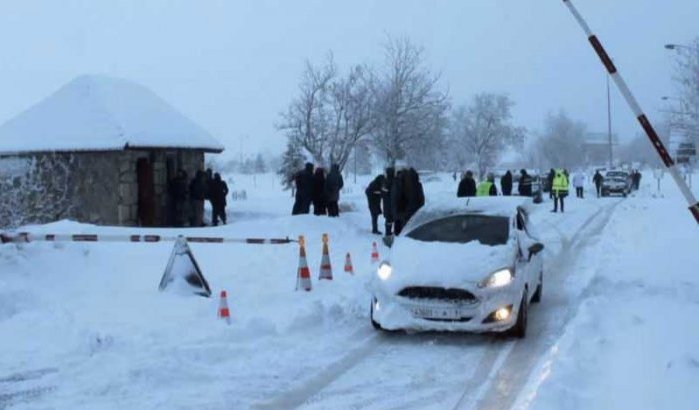 Marokko: wegen dicht door sneeuwval