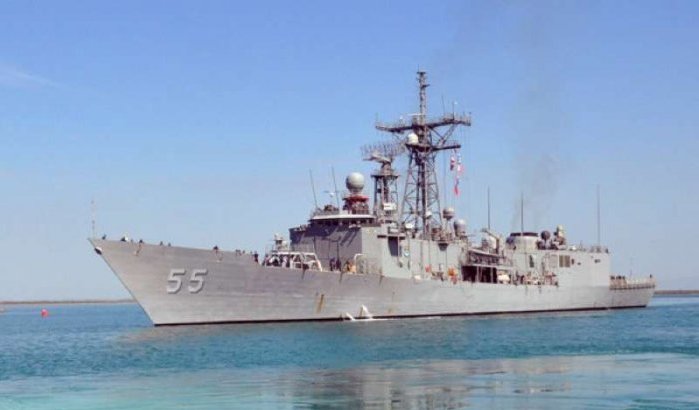 Amerikaans oorlogsschip USS Elrod in Marokko
