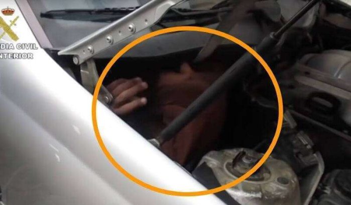 Melilla: migranten onder motorkap auto gevonden (video)