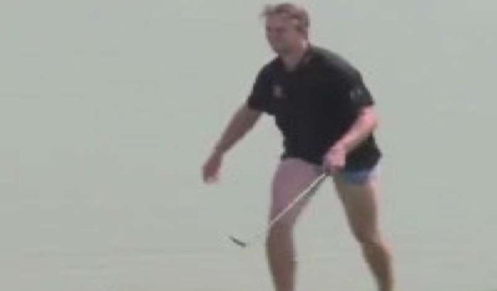 Deen uit kleren tijdens Hassan II Golftrofee