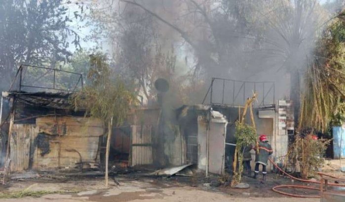 Sloppenwijken verwoest door brand in Marrakech (video)