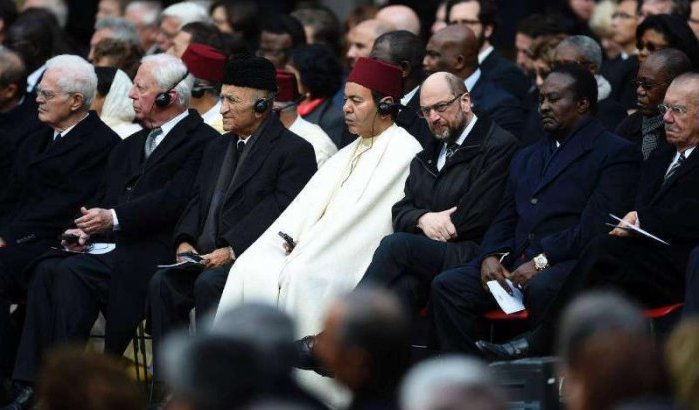 Moulay Rachid op begrafenis voormalige President Portugal