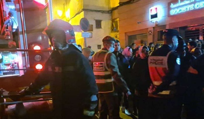 Grote brand verwoest groentemarkt Fez (video)