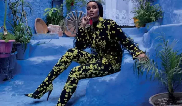Hijabi supermodel Halima Aden, subliem voor Vogue Arabia in Marokko (foto's)