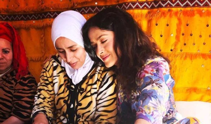 Nieuwe foto's van Salma Hayek in Marrakech