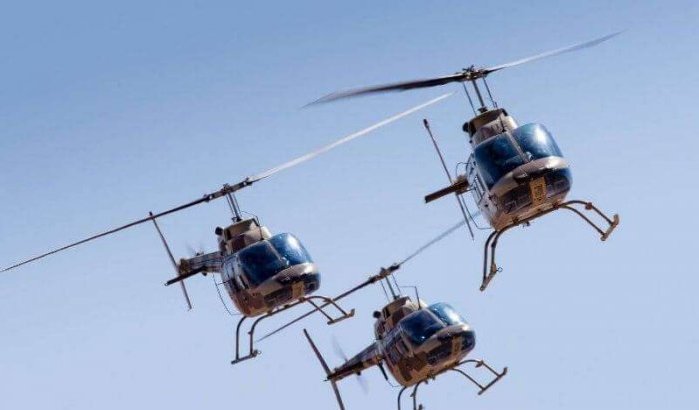 Marokkaanse politie met helikopters uitgerust