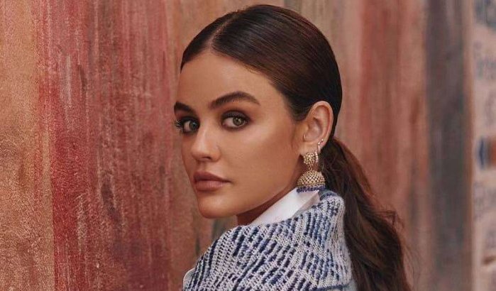 Sublieme kiekjes van Amerikaanse actrice Lucy Hale in Marrakech