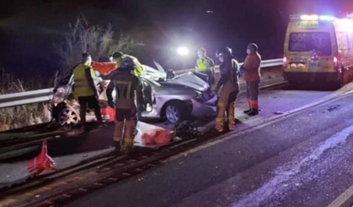 Marokkaanse en dochters zwaar gewond bij verkeersongeval in Spanje
