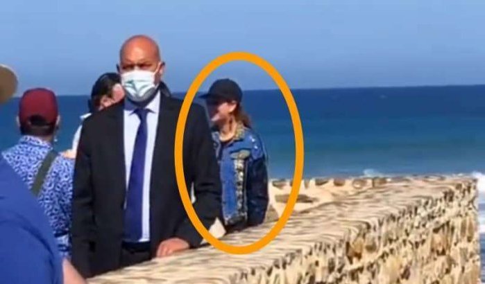 Prinses Lalla Salma gezien in medina Assilah (video)