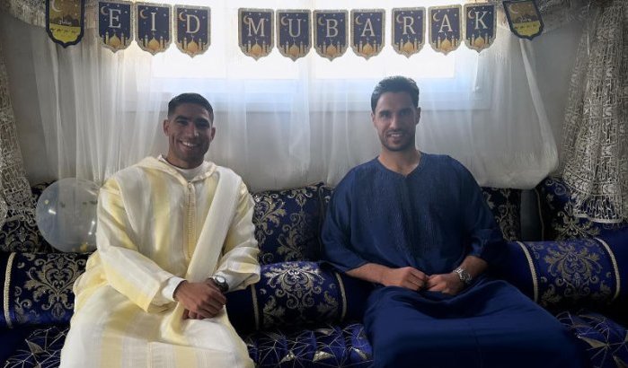 Achraf Hakimi en Munir Mohamedi vieren Eid ul-Adha in Nador (foto's)