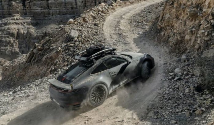 Nieuwe Porsche 911 Dakar in Marokko getest