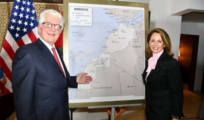 Ambassadeur VS onthult kaart van Marokko inclusief de Sahara (foto's)