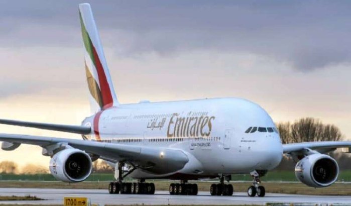 A380 van Emirates keert terug naar Casablanca