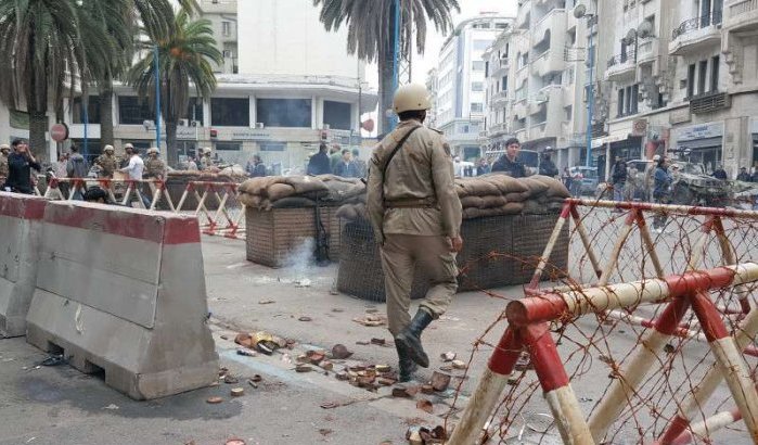 Oorlogscènes in Casablanca (foto's)