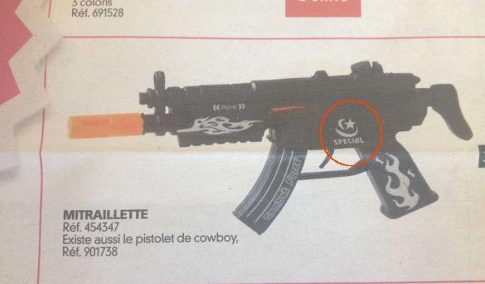 Winkelketen haalt 'Islam-machinepistool' uit rekken