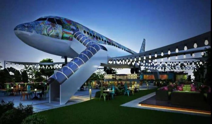 Vliegtuigen worden in Agadir omgebouwd tot restaurants