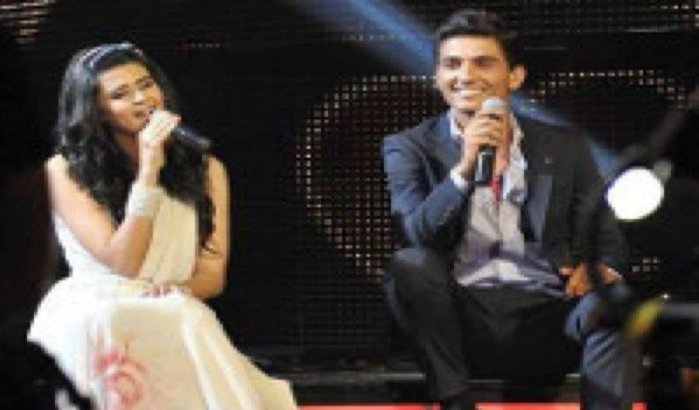Marokkaanse kandidate Arab Idol en Palestijnse Mohammed Assaf verliefd