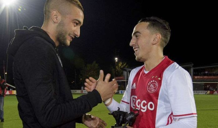 Hakim Ziyech en Abdelhak Nouri doen panna challenge (video)