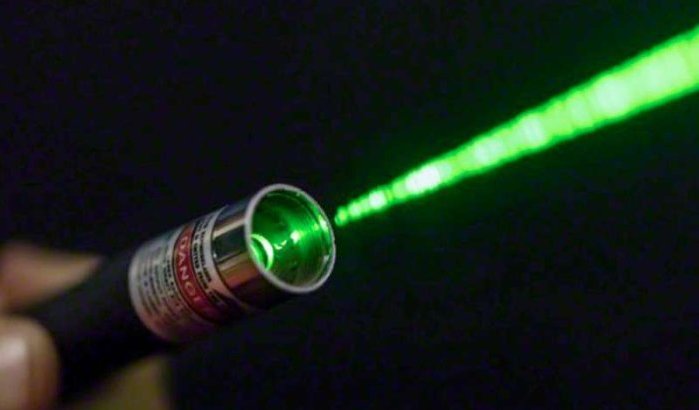 Vliegtuigen met lasers beschenen in Marrakech
