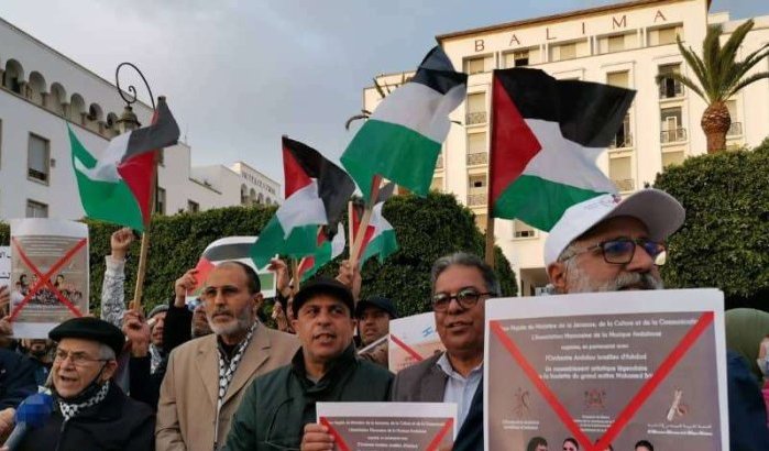 Demonstratie in Rabat tegen handelingen David Govrin
