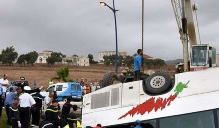 Marokkaanse voetbalspelers gewond na verkeersongeval