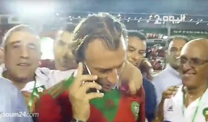 Koning Mohammed VI belde Hervé Renard live om hem te feliciteren (video)