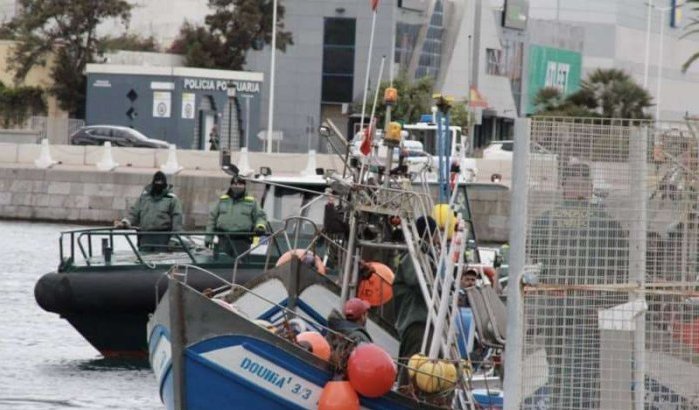 Spaanse kustwacht onderschept Marokkaanse vissersboten bij Sebta