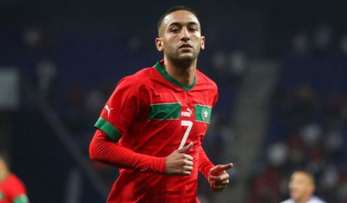 Hakim Ziyech's schokkende reactie na wissel tegen Zambia (video)