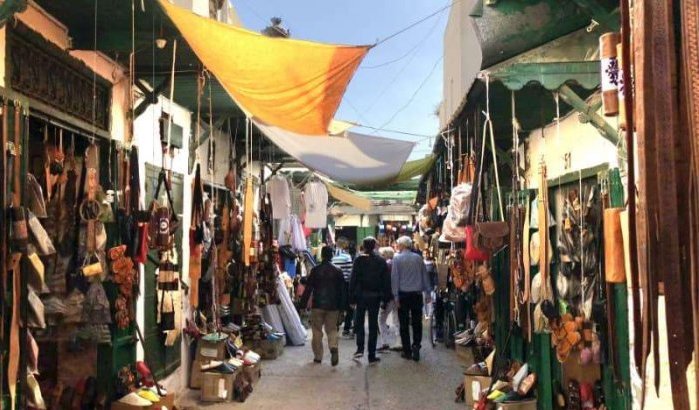 Noodplan voor handelaars in medina van Tanger