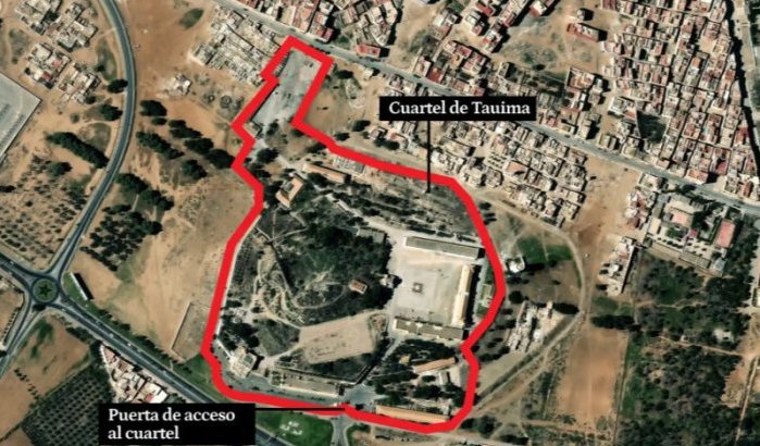 Melilla bang voor militaire basis in noorden van Marokko