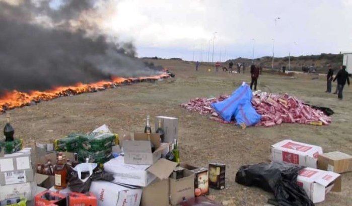 Tanger: grote hoeveelheid drugs verbrand