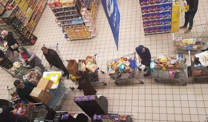 Marokko: stormloop op supermarkten door coronavirus