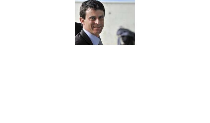 Franse minister Manuel Valls in Marokko 
