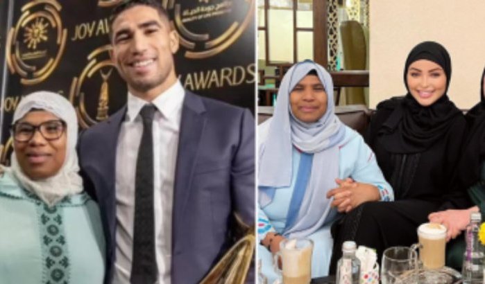 Foto moeder Achraf Hakimi met knappe Marokkaanse viraal
