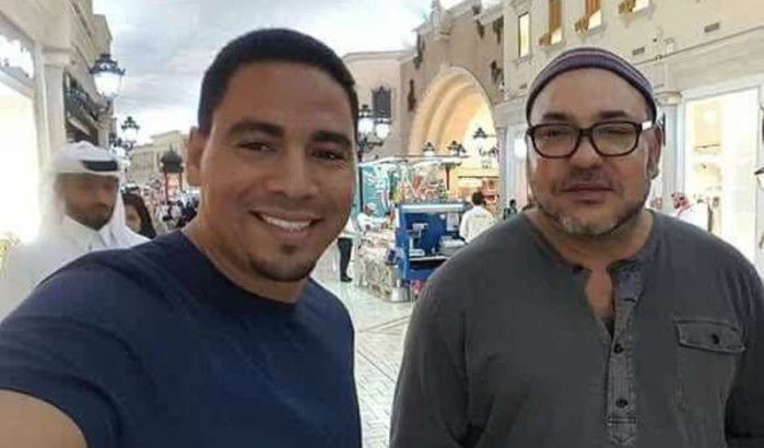 Foto's: Koning Mohammed VI met Marokkanen in Qatar