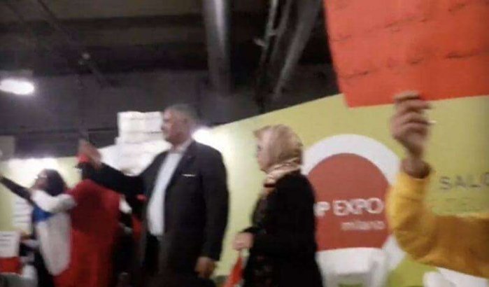 Italië: ex-Marokkaanse minister door landgenoten uit vastgoedbeurs gezet (video)