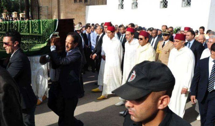 Voormalige Marokkaanse Premier Mohammed Karim Lamrani overleden, Moulay Rachid op begrafenis (foto's)