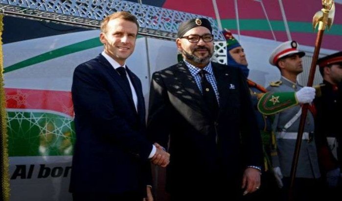 Aankomst Mohammed VI en Emmanuel Macron met HSL in Rabat (video)