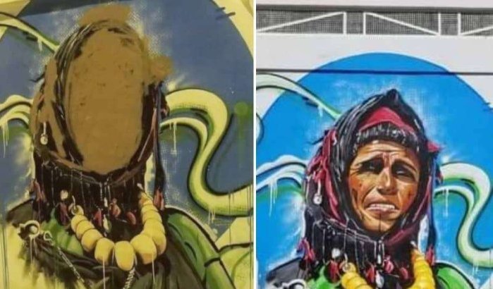Verontwaardiging over vandalisme muurschildering in Al Hoceima