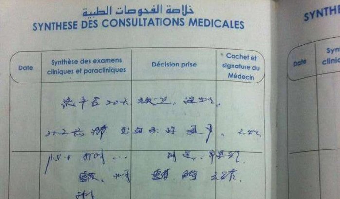 Ziekenhuisschandaal Marokko: gezondheidsboekjes in het Chinees!