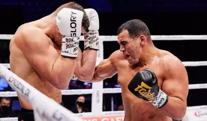 Tarik Khbabez in actie op 17 juni in Rotterdam