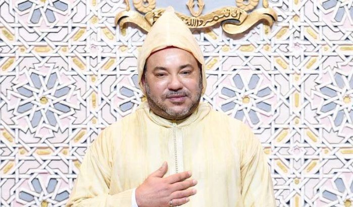 Koning Mohammed VI belt met Britse koning Charles III