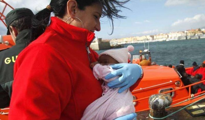 Baby geboren tijdens redding migranten nabij kust Marokko