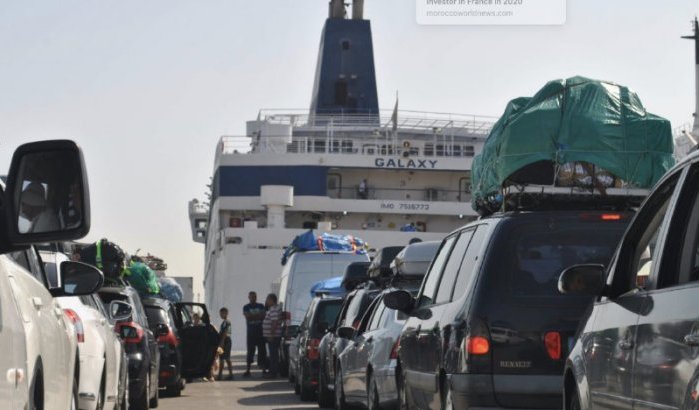 Drukte in haven Al Hoceima: Marokkanen keren massaal terug