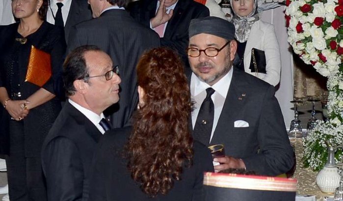 Mohammed VI en Franse president met sportwagen in Tanger gespot