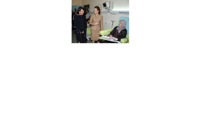Lalla Salma en presidentsvrouw Gabon in Fez