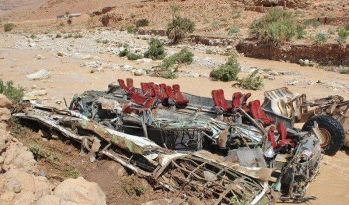 Marokko: 17 doden bij busongeluk door overstromingen (video)