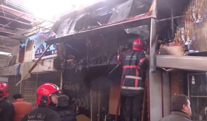 Twintigtal winkels door brand verwoest in Casablanca
